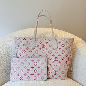 NEW Louis Vuitton Monogram Empreinte Sunrise Aquarelle Neverfull MM
